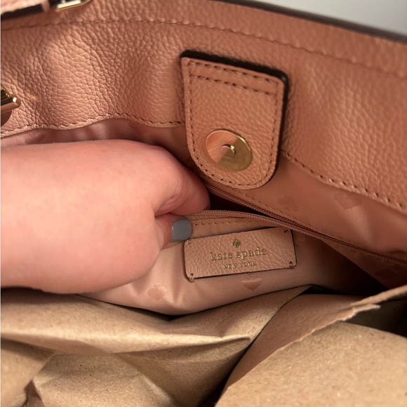 Kate Spade Blush Jordyn Medium Chain Handle Bag with Gold Chain - Picture 15 of 15